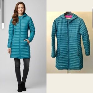 Down Jacket. Collection by Vackrot Lightweight Long Puffer Winter Jacket.Small.